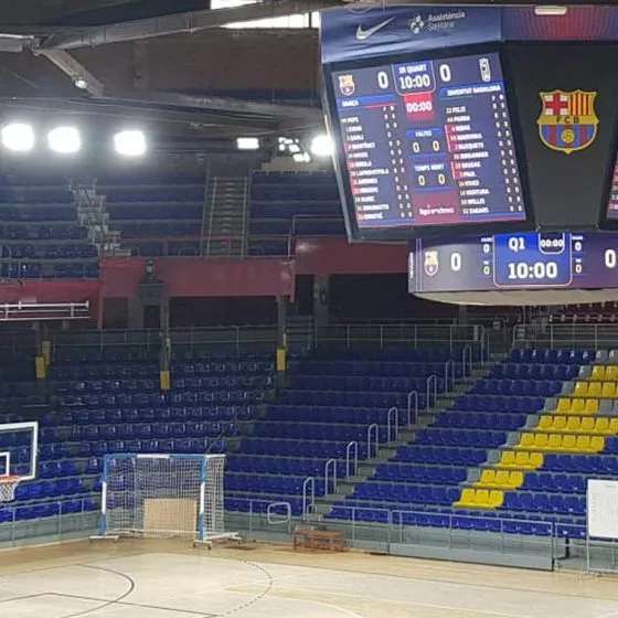 Instalación de CGBasket en el Palau Blaugrana FC Barcelona