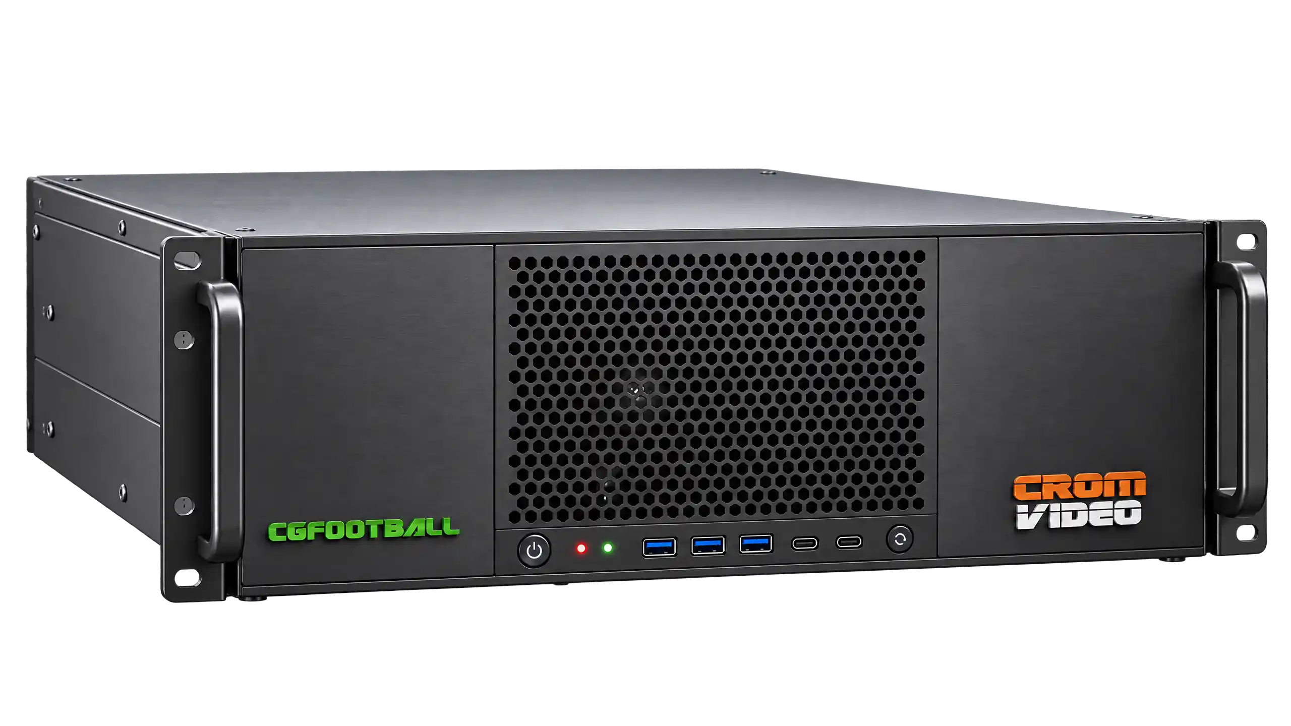Chasis industrial Rack 4U de alta potencia Ultimate para CGFootball con ventilación optimizada y fuentes redundantes